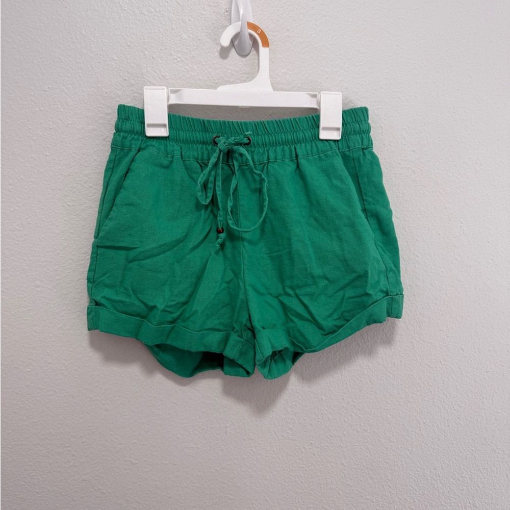 Love Tree Emerald High Waist Shorts Size Small